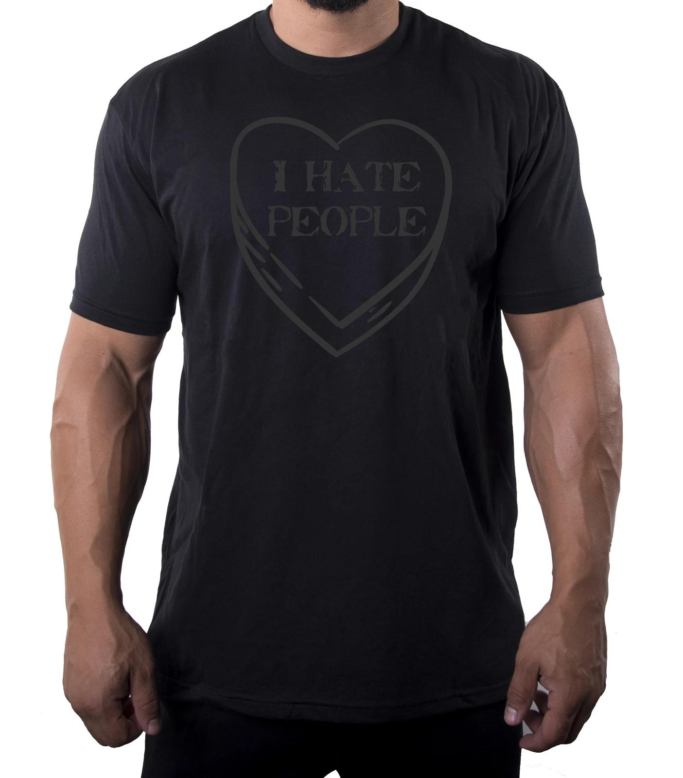 I Hate Valentine s Day shirts, Men Crew Neck T-Shirts - I Hate People S