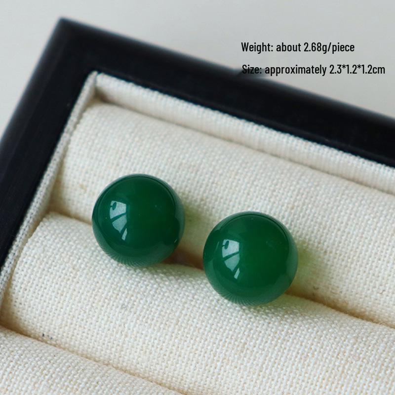 Kolczyki z cyrkoniami w stylu chińskim: Wykwintna moda retro z wszechstronnymi srebrnymi igłami dla wysokiej klasy, luksusowego wyglądu.