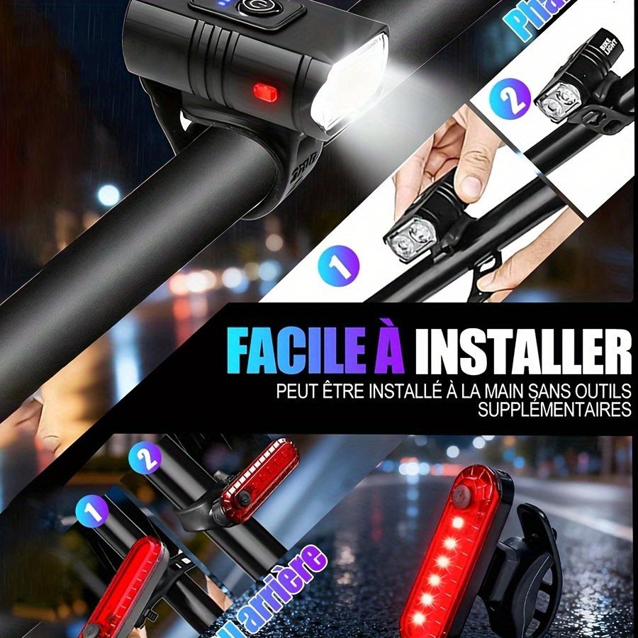 Fahrradlicht vorne, wiederaufladbar, USB, Power-Display, LED-Fahrradlicht, wasserdicht, Fahrradscheinwerfer, Taschenlampe, Fahrradzubehör