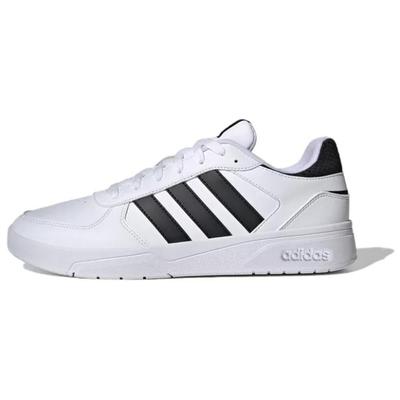 Neo Courtbeat Cuir Synthétique Tendance Confortable Antidérapant Durable Léger Chaussures de Skate Basses Baskets Unisexe Blanc Noir ID9658
