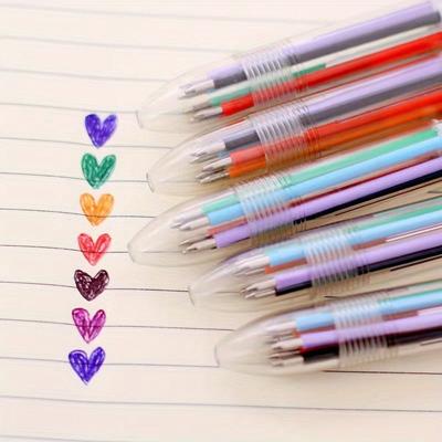 20pcs 6-in-1 Multi-Color Retractable Ballpoint Pens with 6 Colors,Suitable for School and Office,Office Supplies,School Supplies