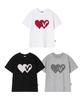 VIDEO JOCKEY Double Double Heart T-Shirt [Black]