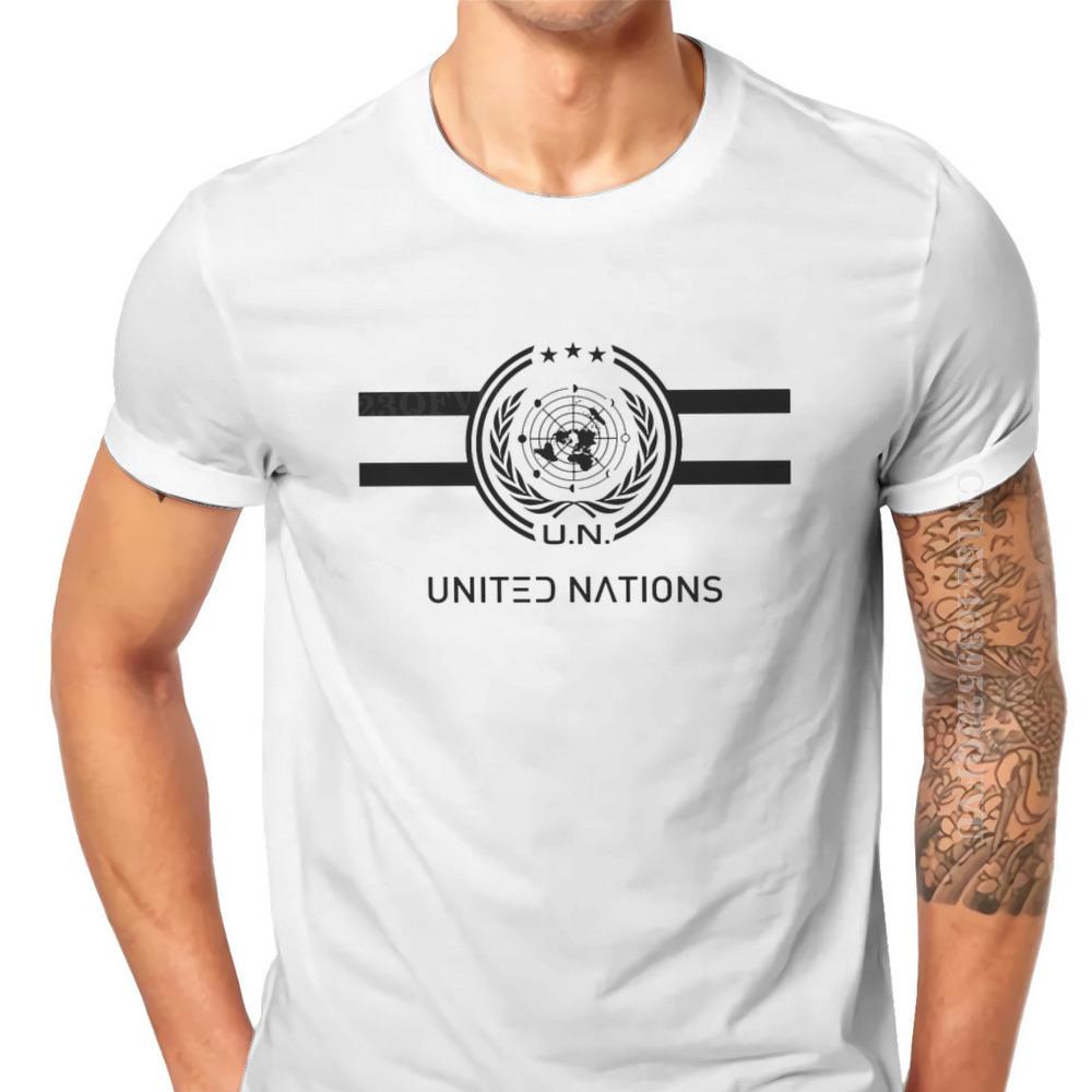 United Nations Logo Hipster TShirts The Expanse Joe Miller James Holden Canterbury TV Male Harajuku Pure Cotton Tops T Shirt
