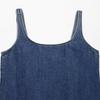 Embroidered Denim Skirt Style Sleeveless Tank Dress