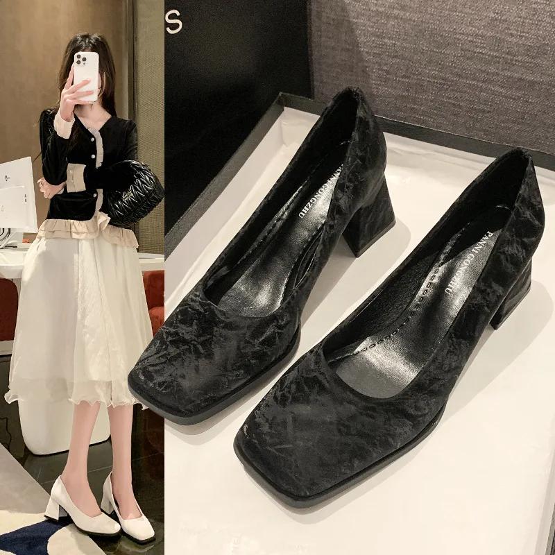 Fashion Hot Selling Women Shallow Shoes Fashion Heeled Shoes Cozy Walking Shoes Woman Sandals 2025 Designer Trend Brand Female Zapatos
