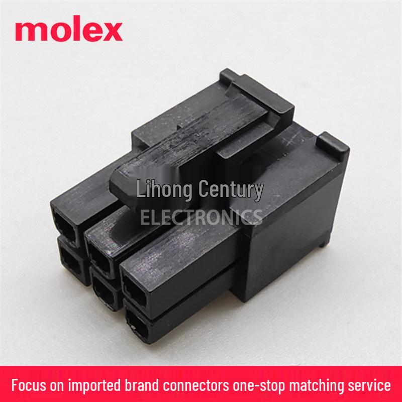 Molex 3903-9062 Mini-Fit Jr. 6-Pin Connector Housing, 4.20mm Pitch