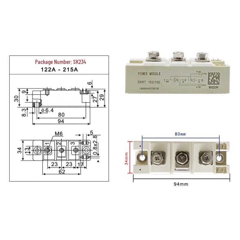 Jintuo High-Power Rectifier Bridge Thyristor Module