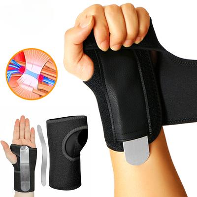 Carpal Tunnel Wristband with Metal Splint for Men and Women Adjustable Wrist Support Stabilizer