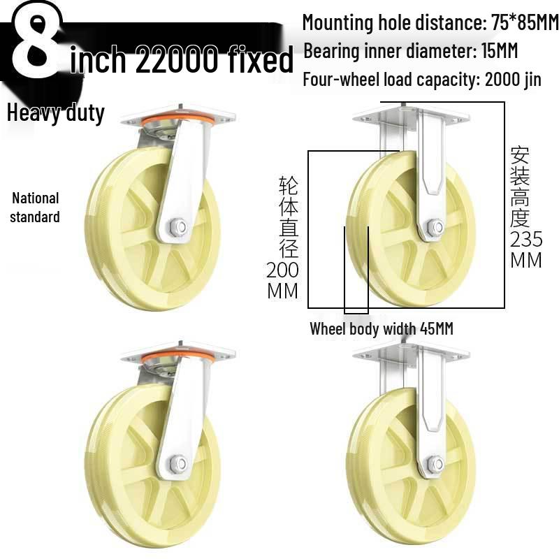 Heavy-Duty Swivel Casters with Brakes for Carts & Hand Trucks - Available In 3, 4, and 5 Inches