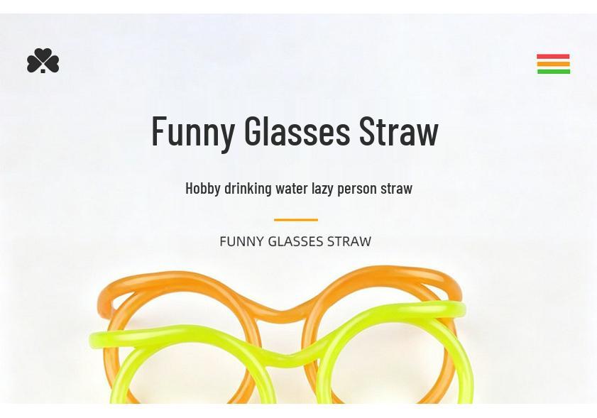 Creative Funny Straw Glasses: Cute, Extra-Long Soft Tube for Lazy Person and Kids to Enjoy Drinks in Style