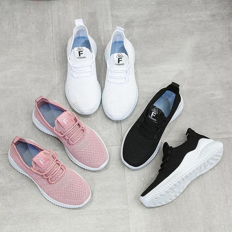 Women's Plus Size Sneakers Versatile Soft Sole Running Sports Shoes Travel Breathable Mesh Casual Shoes