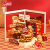 Capybara Super Town Series Building Blocks Retro Model Ornaments Bricks Desktop Ornaments Kids Educational DIY Toy Holiday Gifts
