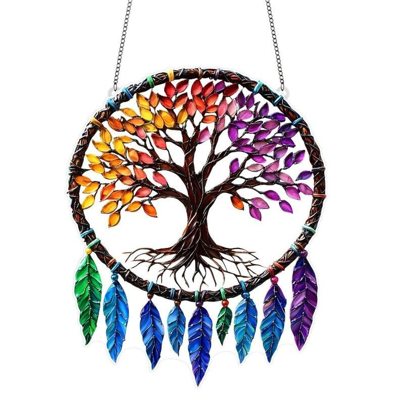 Acrylic Dream Catcher Series, Waterproof and Scratch-proof, Acrylic Indoor and Outdoor Atmosphere Decoration Pendant