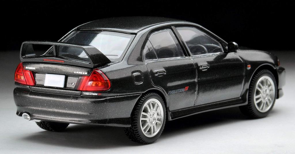 Tomica Limited Vintage Neo 186 B Mitsubishi Lancer GSR Evolution IV Black Finished Model 1/64 LV-N