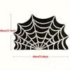 Halloween Spider Web Doormat - Non-Slip, Machine Washable, Polyester Fiber, Gothic Plush Area Rug for Bathroom