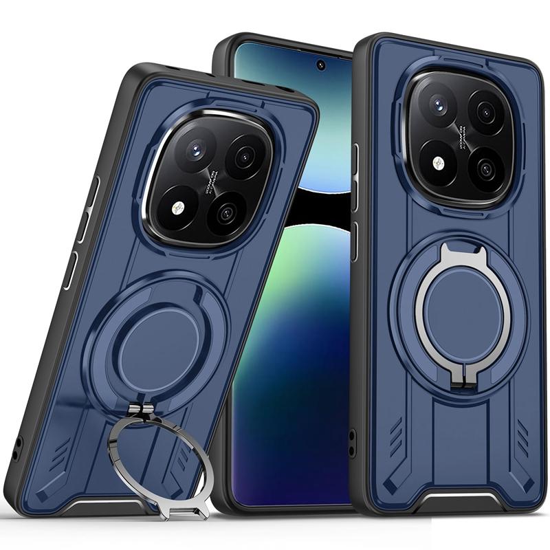For Xiaomi Redmi Note 14 Pro Plus 5G Case Magnetic Holder Ring Shockproof Armor Phone Funda For Redmy Note 14 Pro+ Lens Cover