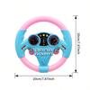 1pc Kids Simulated Driving Controller, Interactive Car Steering Wheel Toy, Educational Activity Gift, ABS Resin, Assorted Colors,No Batteries Included