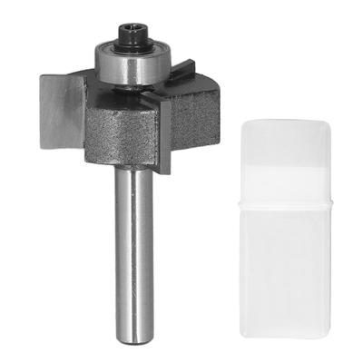 Fresa a T Gambo 1/4 di pollice 3 Denti Cuscinetto a Sfera Fresa per Scanalature per Scanalare Legno Compensato