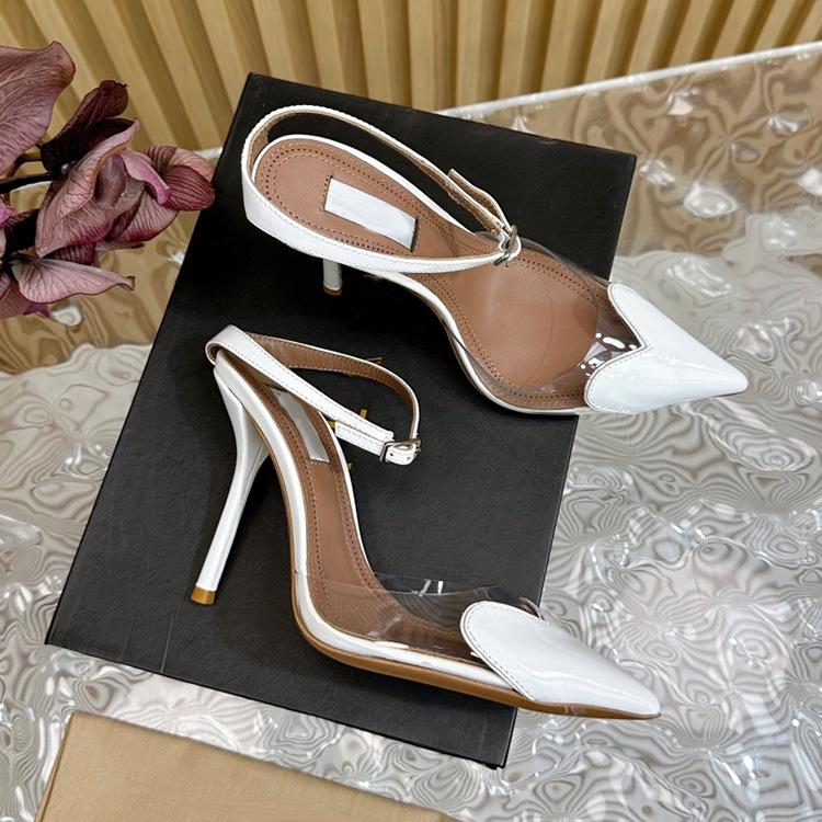 Fashion 2025 Summer New Gold Flower Square Thin Heel Single Shoes With Sexy Open Toe Design Sense Women Sandals