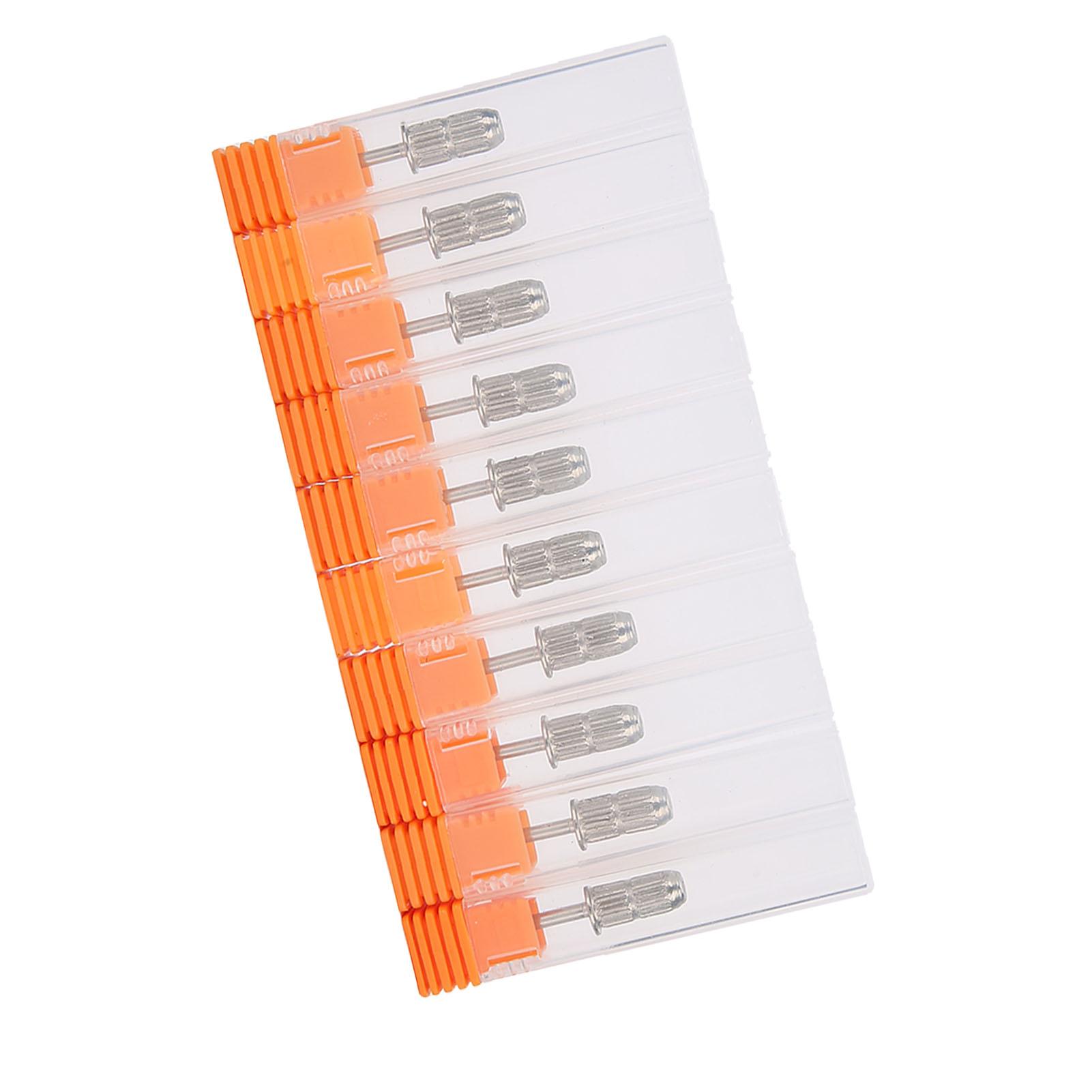 

10pcs 2.35mm Nail Sanding Band Mandrel Electric Drill Manicure Machine Accessory Silver
