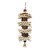 Bird Toys Chewing Toy Parrot Cage Bite Toys Corn Husks Color Wood Beads Entertainment Toys for Small and Medium Parrots Birds