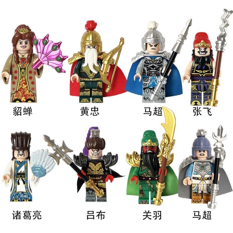 Chinese wind three kingdoms building blocks, boys' creative assembled toys, war horse children's toys, birthday gifts, funny