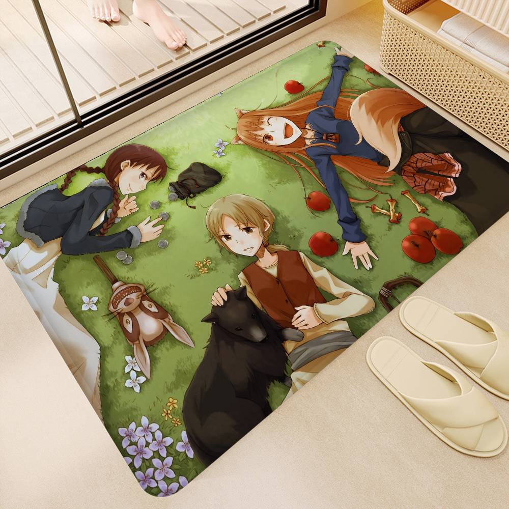 Cartoon Spice And Wolf Door Mat Kids Room Bedroom Decoration Balcony Anti-Slip Doormat Living Room Doormat Area Rug