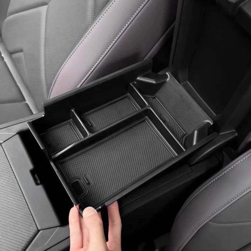 For BMW X3 2024-Present Car Armrest Box Storage ABS Door Windows Lift Cover Storage GPS Organizer Under Centrol Control Tray