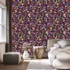Wild Flowers Wallpaper Pomegranate and Plum for Living Room and Bedroom 50x1000