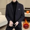 Men's High-End Autumn Winter Stand-Up Collar Jacket, Casual Plus Size, Suitable for Middle-Aged and Youth.