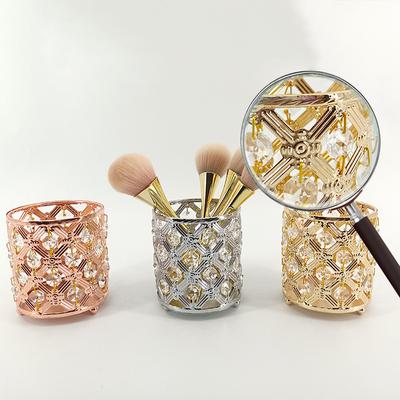 Luxus Make-up Kristall Organizer Desktop Kosmetikpinsel Aufbewahrungsbox Büro Stifteetui Bleistift Lidschattenhalter