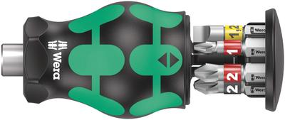WERA Stubby Driver Bit Set with 6 Bits 008873 Built-in