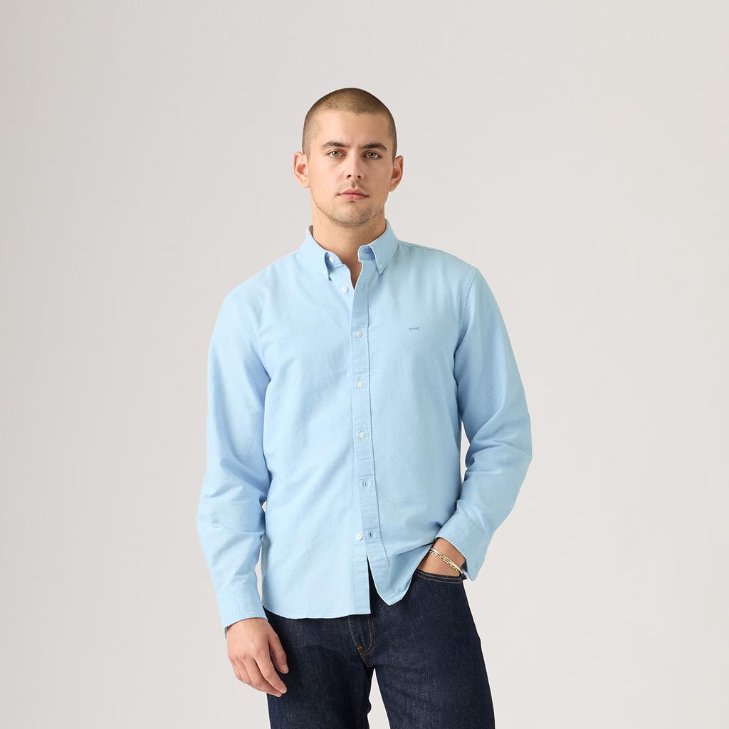 Levis Solid Color Long Sleeve Button-Up Shirt Men Shirts A72100089
