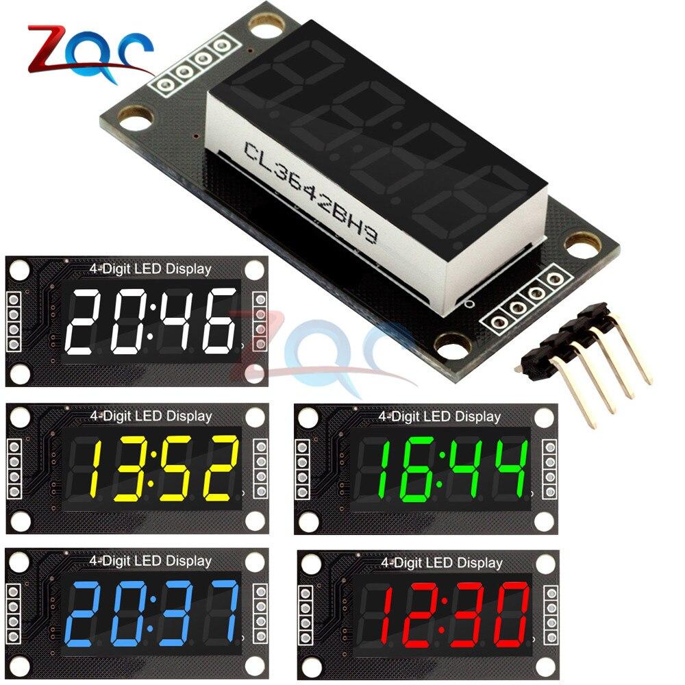 4 Digit Display Tube, LED Segment Display Module TM1637 Driver IC