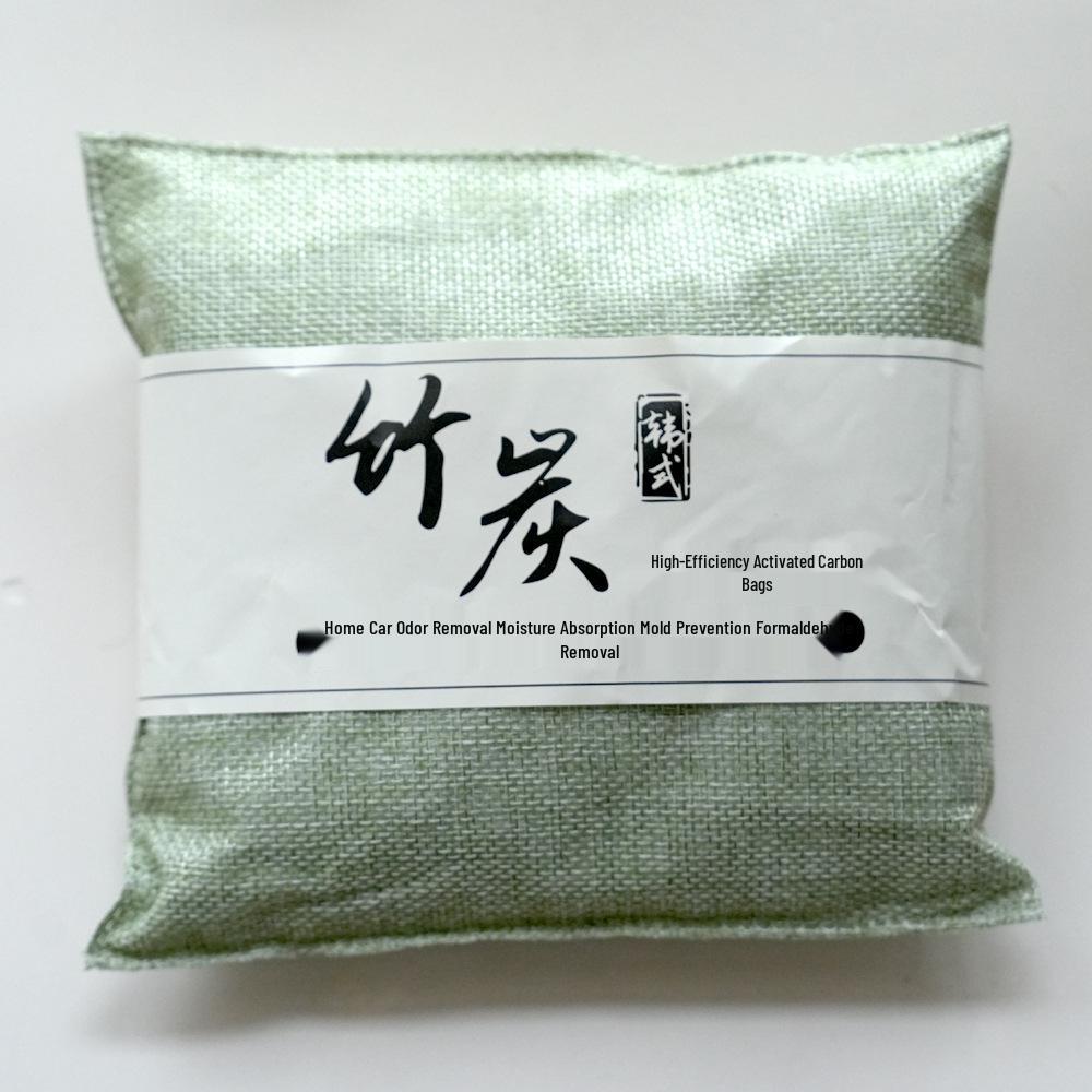 Activated Bamboo Charcoal Bag: Car & Home Deodorizer for Formaldehyde Removal