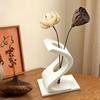 3D Printed S-shaped Twisted Vase Geometric Art Flower Ware Flower Bouquet Holder Office