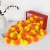 5pcs 60inches Marigold Flower Garland Decoration Diwali Indian Wedding Decor Mexican Party Garland Thanksgiving Day Halloween