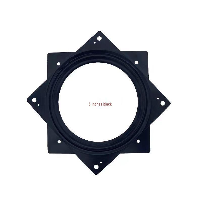 3-12 Inch Universal Black Iron Rotating Base with Full Ball Bearings for Furniture, TV Cabinets, and Bookshelves