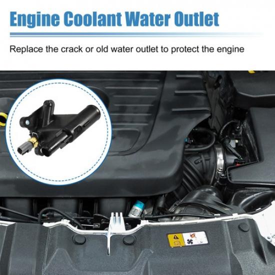 Water Outlet Connect Adapter with Sensor Single  for Ford EcoSport 2018-20