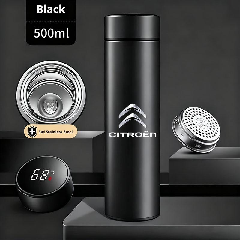 Car LED Intelligent Temperature Measurement Cup Thermos Bottle For Citroen C1 C2 C4 C5 C3 C4L Berlingo Xsara Picasso Accessories