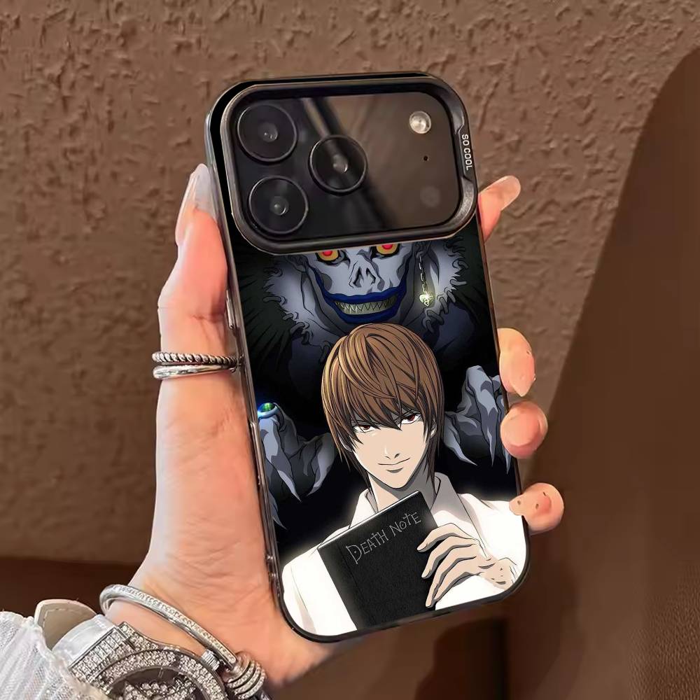 Anime D-Death Note Phone Case Color Silver Shell For IPhone 17 16 15 14 13 12 11 Pro Max Plus