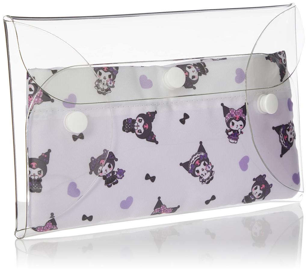 Clear multi case with pouch Kuromi flyer series