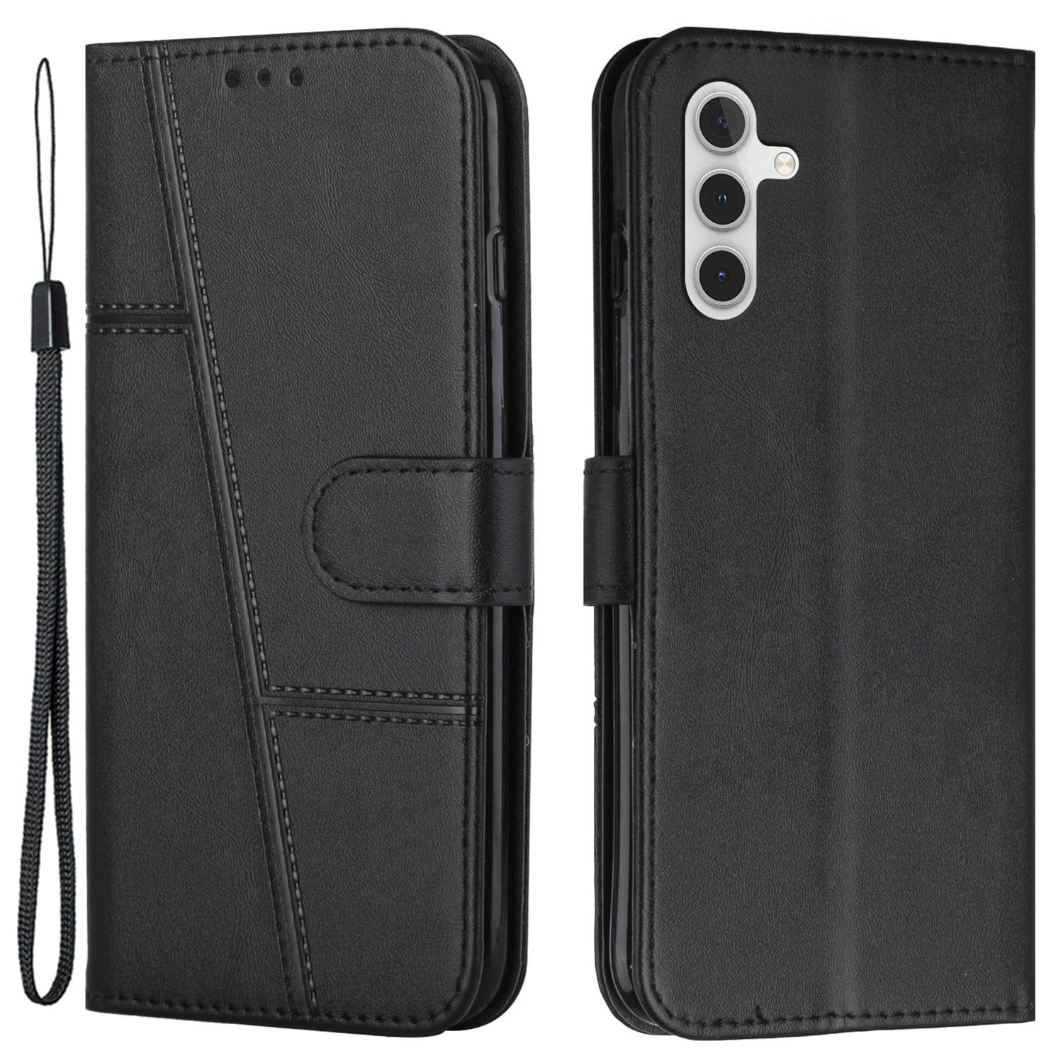 

Phone Case for Samsung Galaxy A35 5G Wallet Stand Flip PU Leather Phone Cover Black