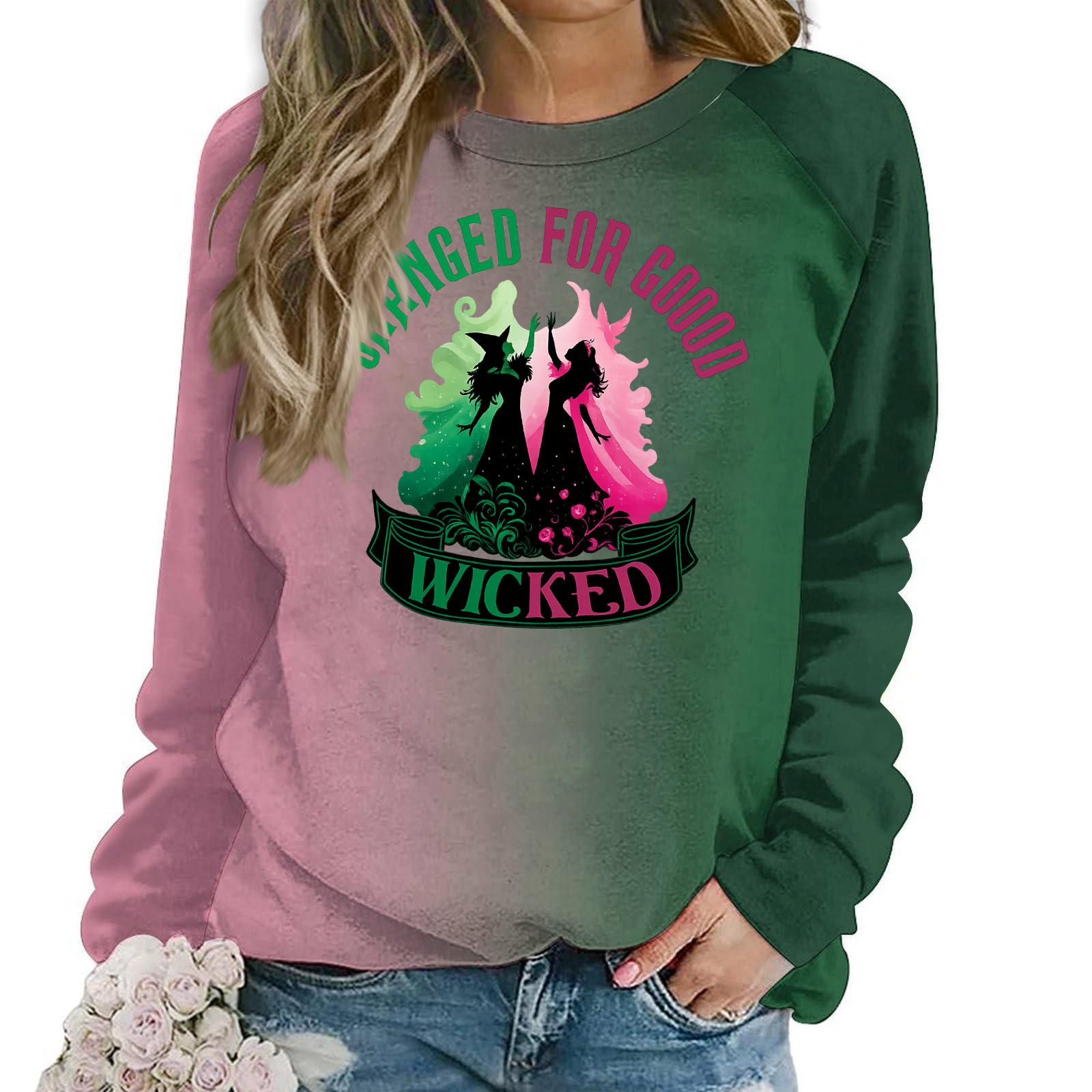 

Женский модный повседневный свитшот с длинным рукавом, свободного кроя, с принтом XXL розовый