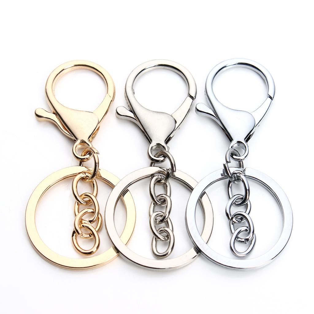 5pcs/bag Lobster Clasp Key Hook Keyrings Fashion Trend Key Chain For Bag Charm Keychains Accessories Gifts DIY Jewelry Making