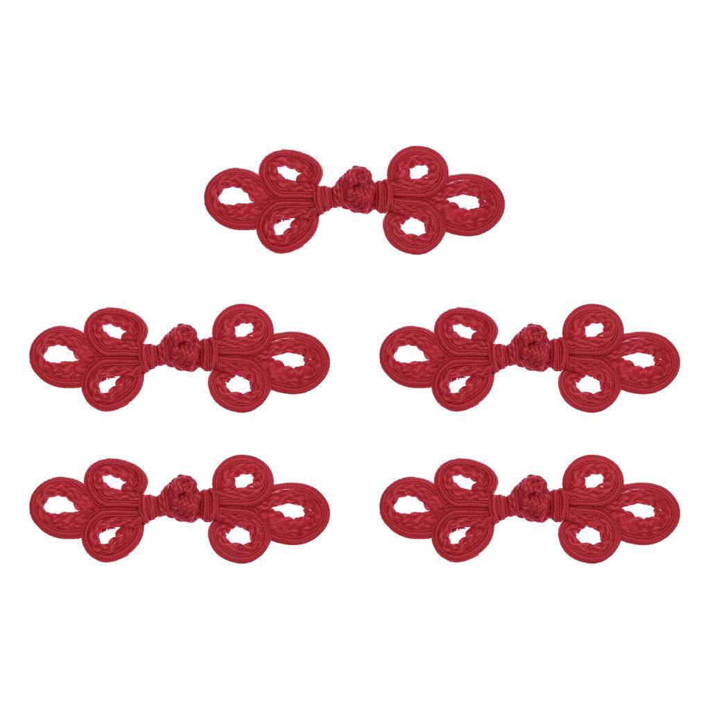 5/12pcs Chinese Knots Frog Buttons Closure Sewing Buttons Fasteners for DIY Sewing Coats Cloak Sweater Bridal Costume Outfit