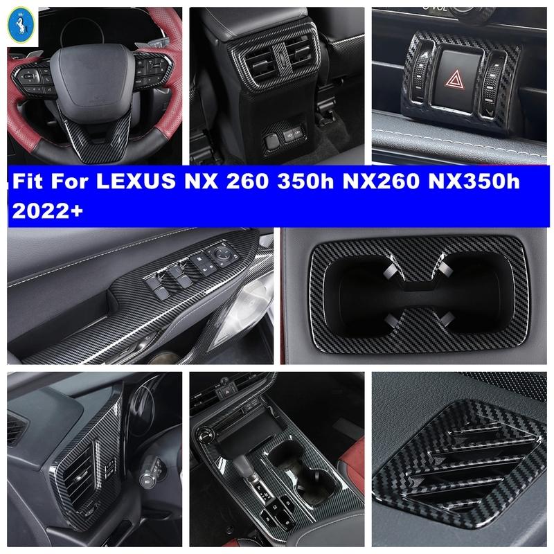 Fensterheber / Lenkrad / Hinterer Getränkehalter Abdeckung Zierleisten Zubehör für LEXUS NX 260 350h NX260 NX350h - 2026