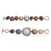 Easy-hook Clasp Link Chain Retro Bracelet Exaggerated Irregular Stone Women Bracelet Hand Decor