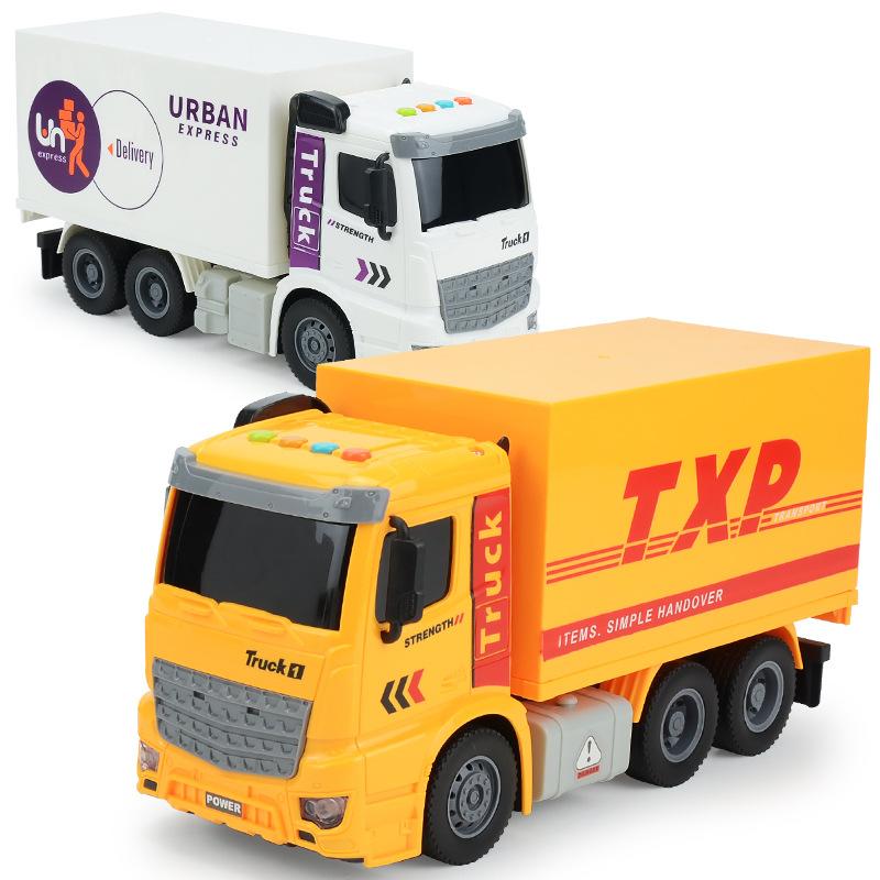 Children Will Tell Stories, Express Car, Toy Trolley, Lighting And Music Inertia Multi-Functional Simulation Transport Vehicle