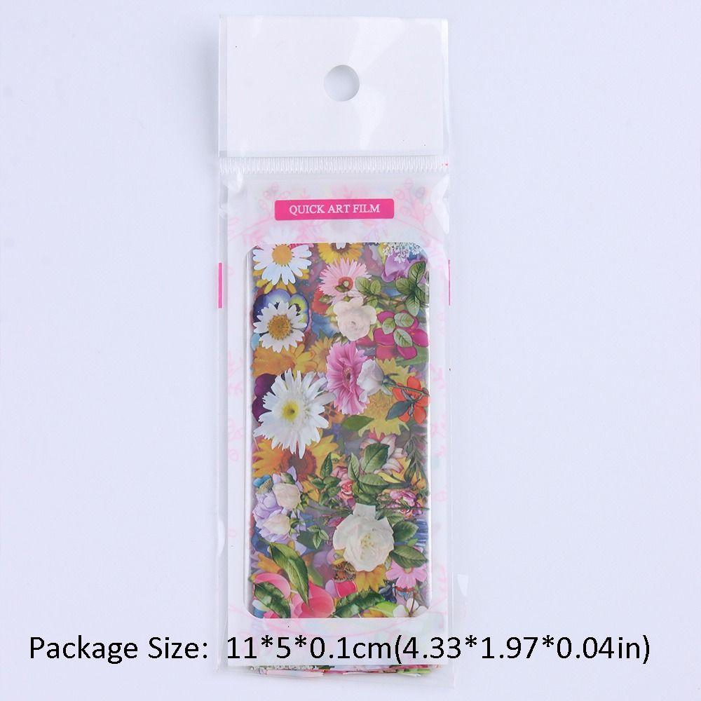 Rose Flowers Nail Design Stickers Daisy Nail Art Foil 10 Sheets Flower Nail Foils  Spring Summer